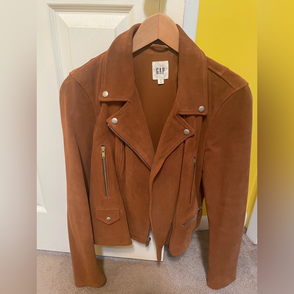 GAP Brown Suede Jacket.  Size Medium.  Excellent condition.